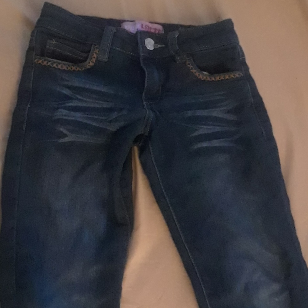 Girls Pink Latte Jeans